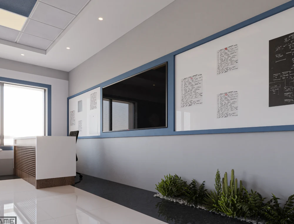 위키런 데모 학원 인테리어